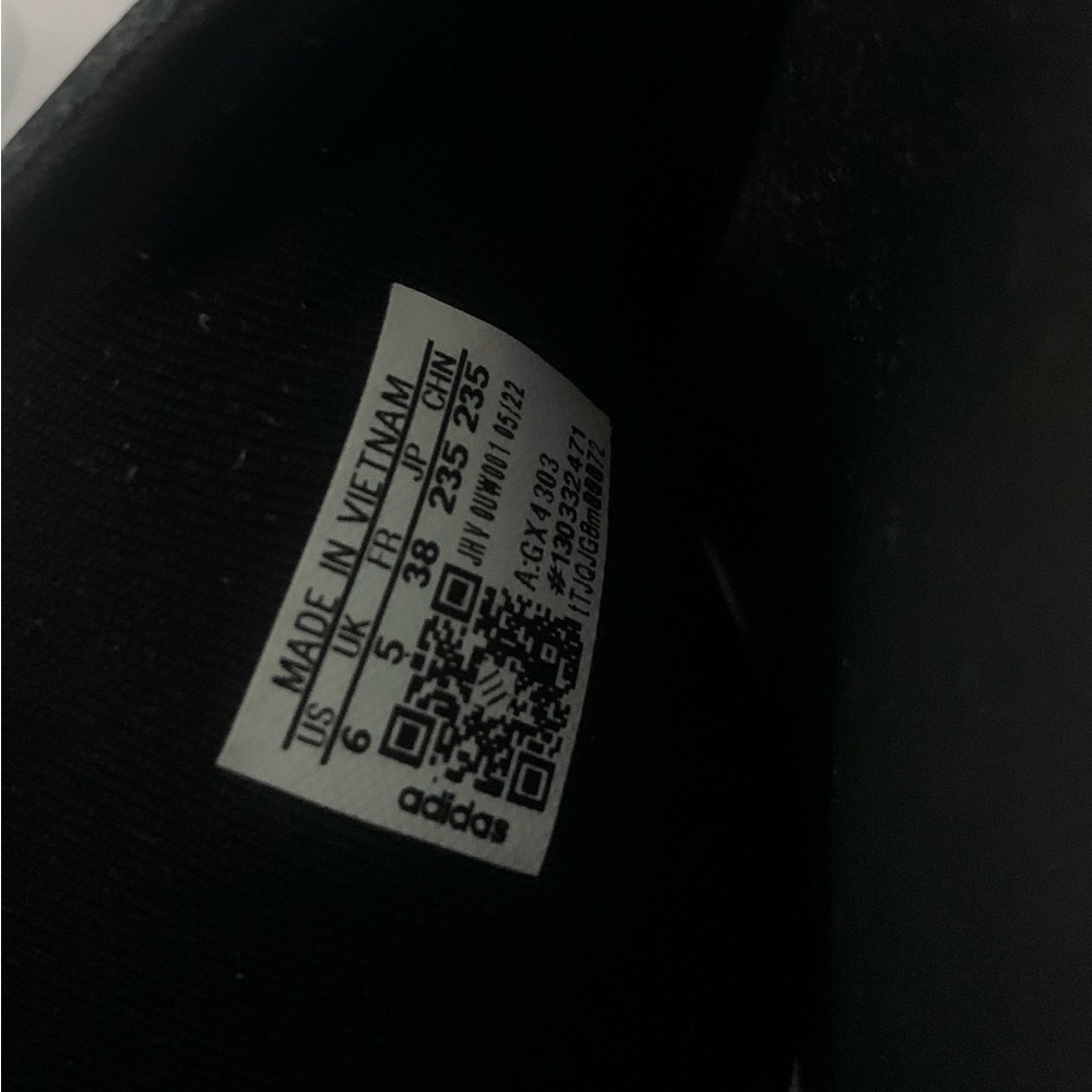 adidas Adilette Cloudfoam Comfort Slides Sandals Black/Grey Size 6 - Picture 8 of 10